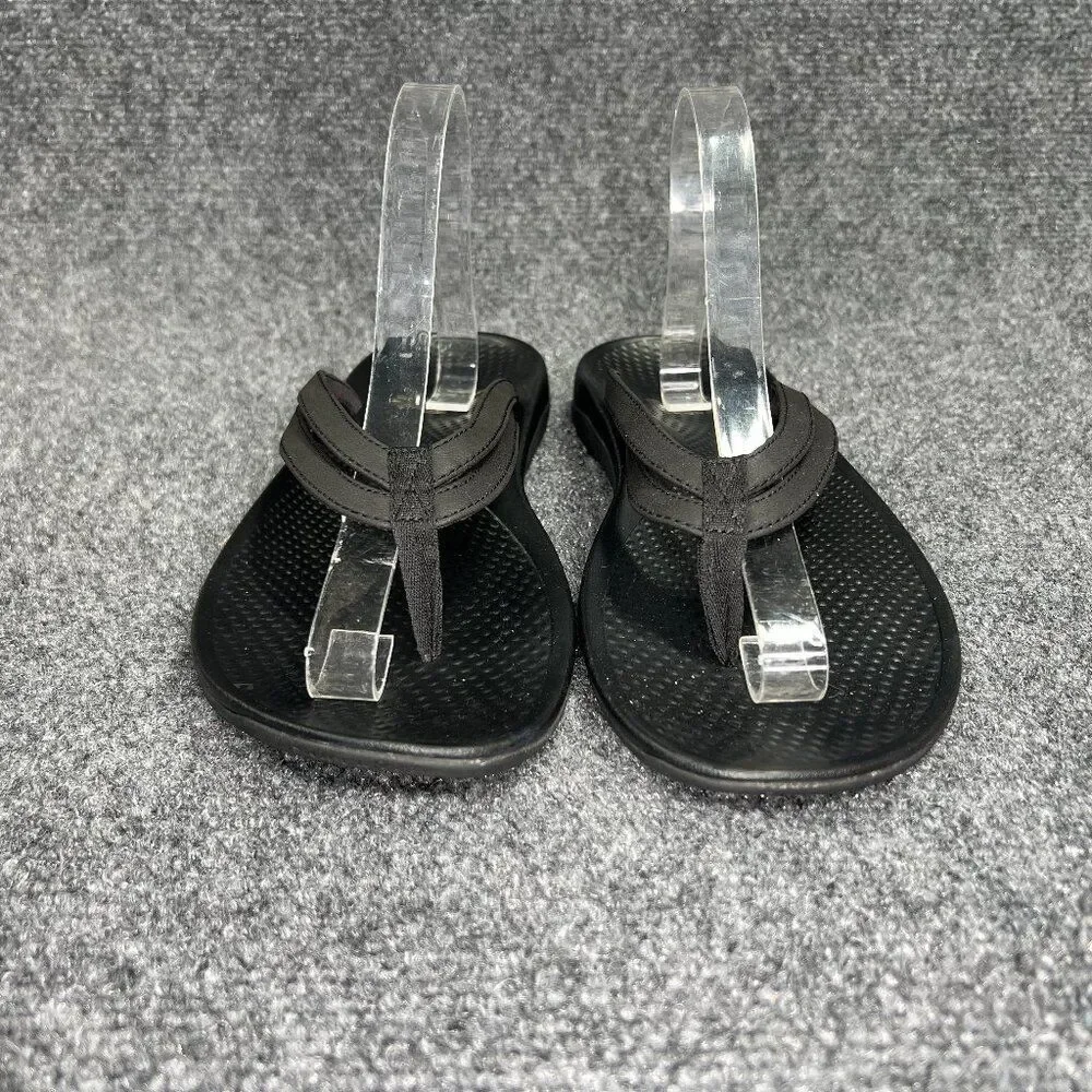 Superfeet Sandals Women's 11 Black Athletic Comfort Plantar Fasciitis Flip Flops
